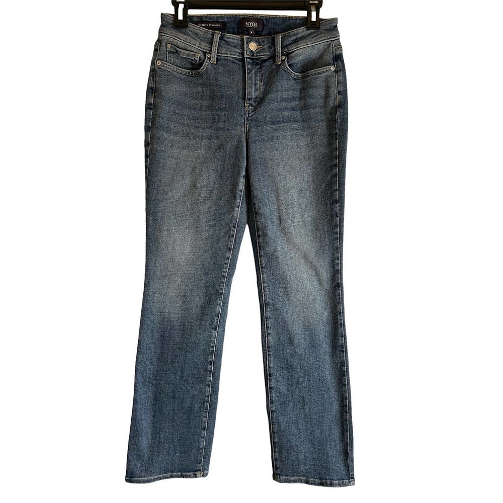 NYDJ Women’s Size 4 Marilyn Straight Leg Denim Jeans